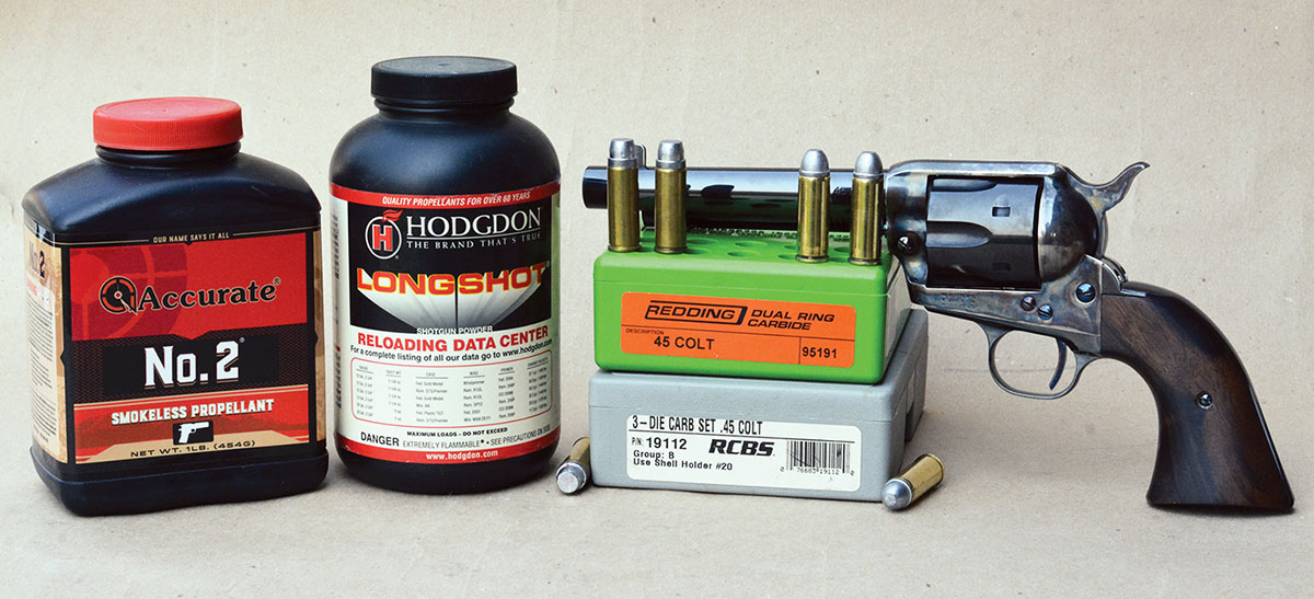 In addition to 45 Colt factory loads, several handloads were tried with outstanding results.